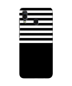 Black And White Print Samsung A30 Back Cover