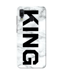 King Marble Text Samsung A30 Back Cover