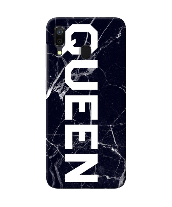 Queen Marble Text Samsung A30 Back Cover