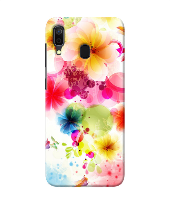 Flowers Print Samsung A30 Back Cover