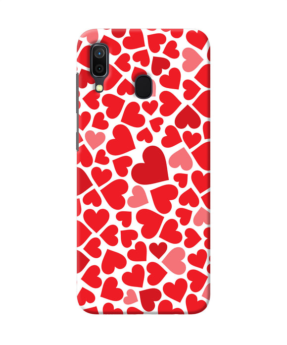 Red Heart Canvas Print Samsung A30 Back Cover