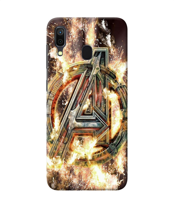 Avengers Burning Logo Samsung A30 Back Cover