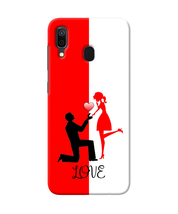 Love Propose Red And White Samsung A30 Back Cover