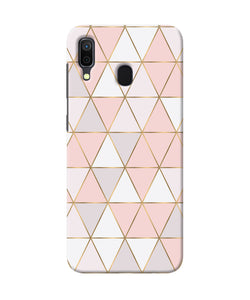 Abstract Pink Triangle Pattern Samsung A30 Back Cover