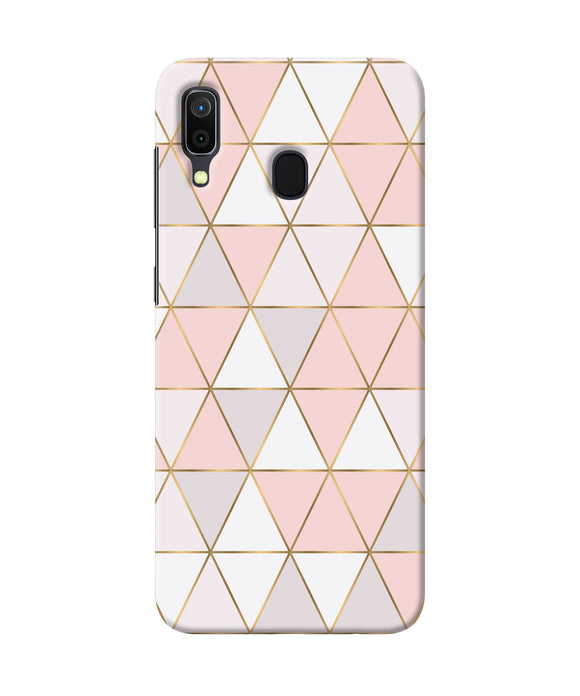 Abstract Pink Triangle Pattern Samsung A30 Back Cover