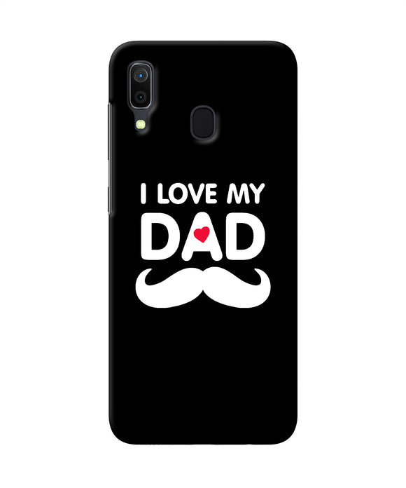 I Love My Dad Mustache Samsung A30 Back Cover