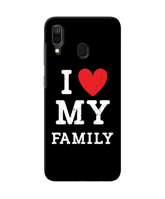 I Love My Family Samsung A30 Back Cover