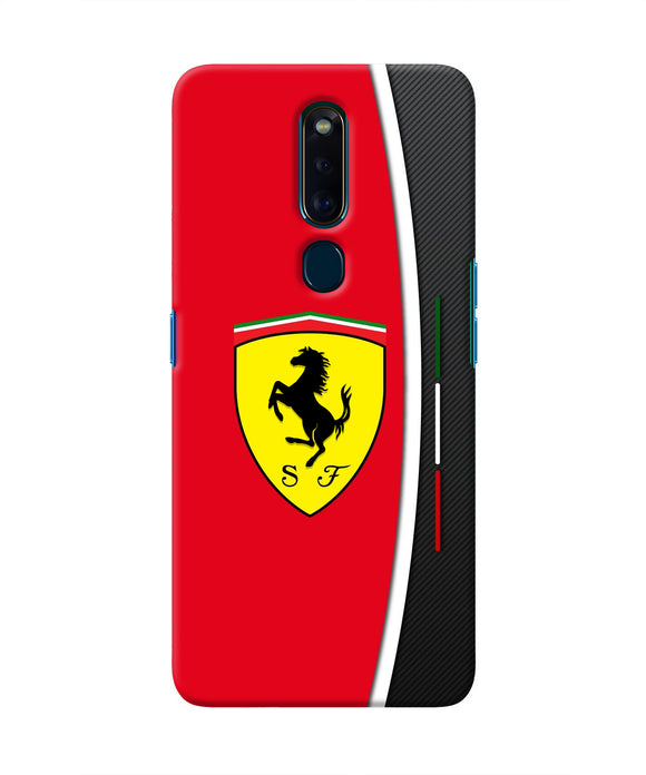 Ferrari Abstract Red Oppo F11 Pro Real 4D Back Cover
