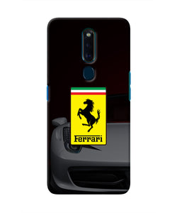 White Ferrari Oppo F11 Pro Real 4D Back Cover