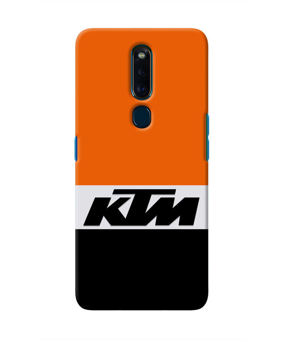 KTM Colorblock Oppo F11 Pro Real 4D Back Cover