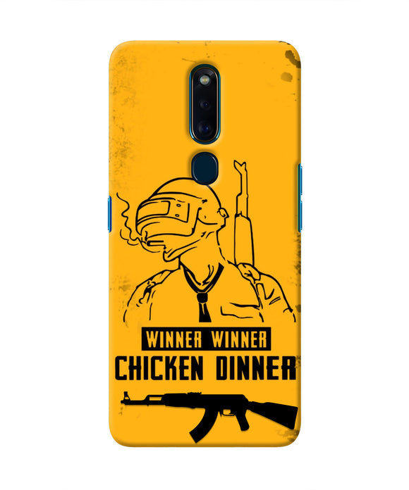 PUBG Chicken Dinner Oppo F11 Pro Real 4D Back Cover