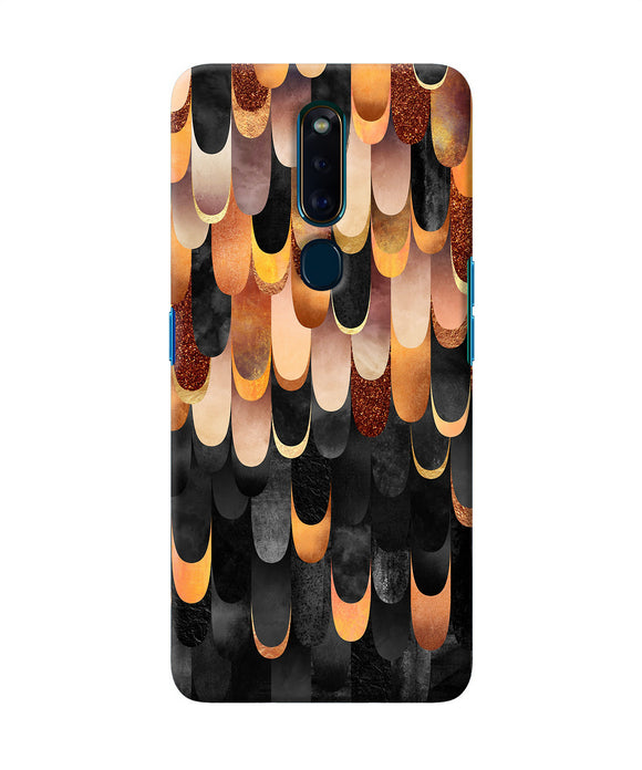Abstract Wooden Rug Oppo F11 Pro Back Cover