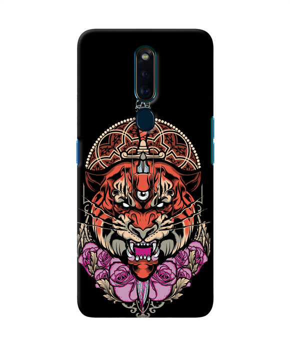 Abstract Tiger Oppo F11 Pro Back Cover