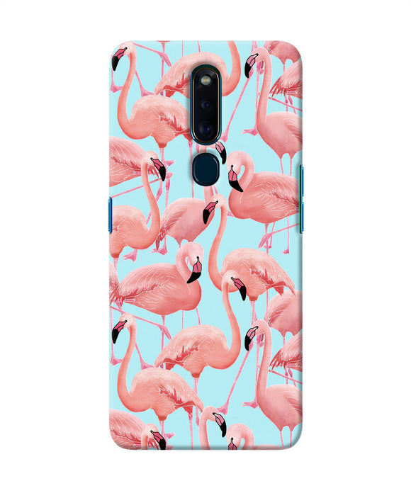 Abstract Sheer Bird Print Oppo F11 Pro Back Cover