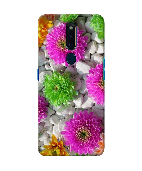 Natural Flower Stones Oppo F11 Pro Back Cover