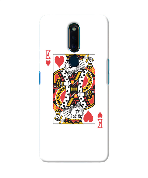 Heart King Card Oppo F11 Pro Back Cover