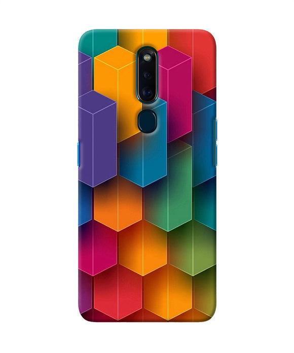 Abstract Rectangle Print Oppo F11 Pro Back Cover
