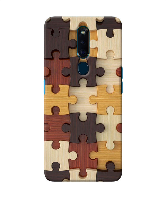 Wooden Puzzle Oppo F11 Pro Back Cover