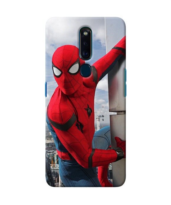 Spiderman On The Wall Oppo F11 Pro Back Cover