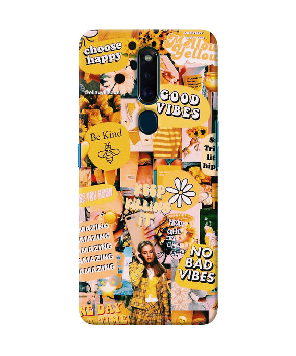 Good Vibes Poster Oppo F11 Pro Back Cover