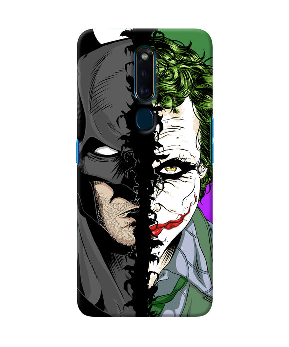 Batman Vs Joker Half Face Oppo F11 Pro Back Cover