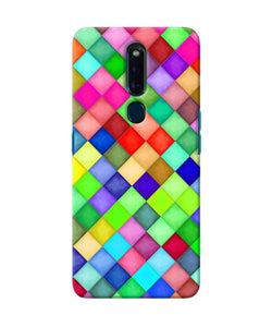 Abstract Colorful Squares Oppo F11 Pro Back Cover