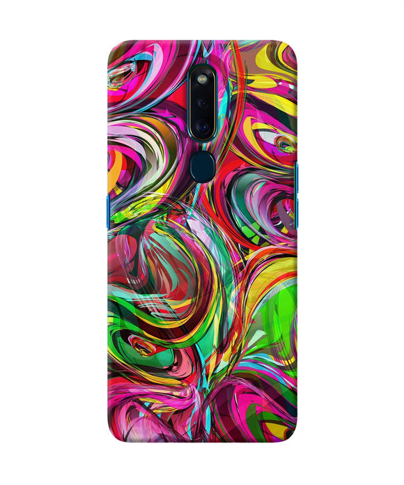 Abstract Colorful Ink Oppo F11 Pro Back Cover