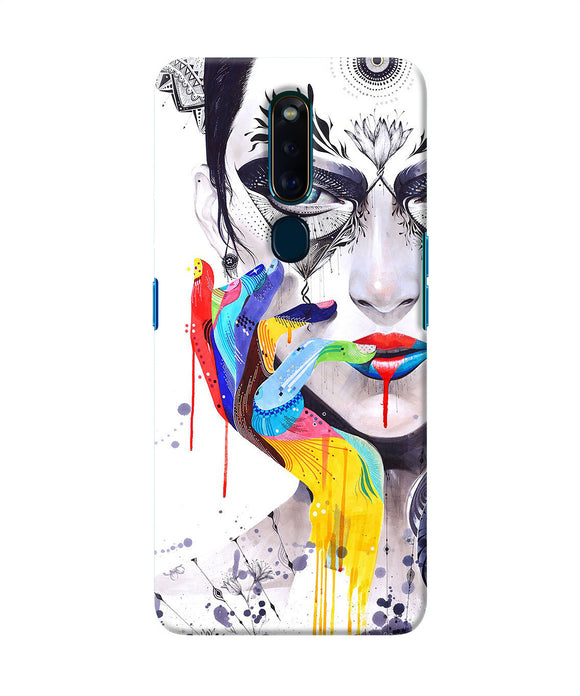 Girl Color Hand Oppo F11 Pro Back Cover