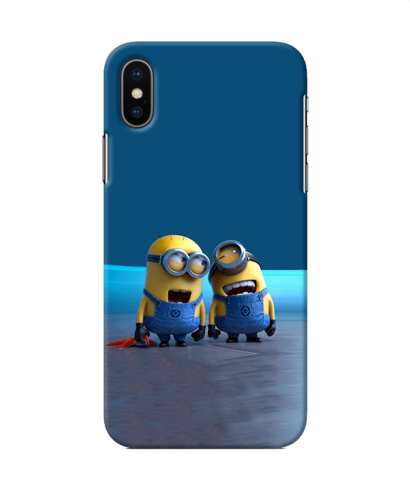 Minion Laughing Iphone Xs Back Cover