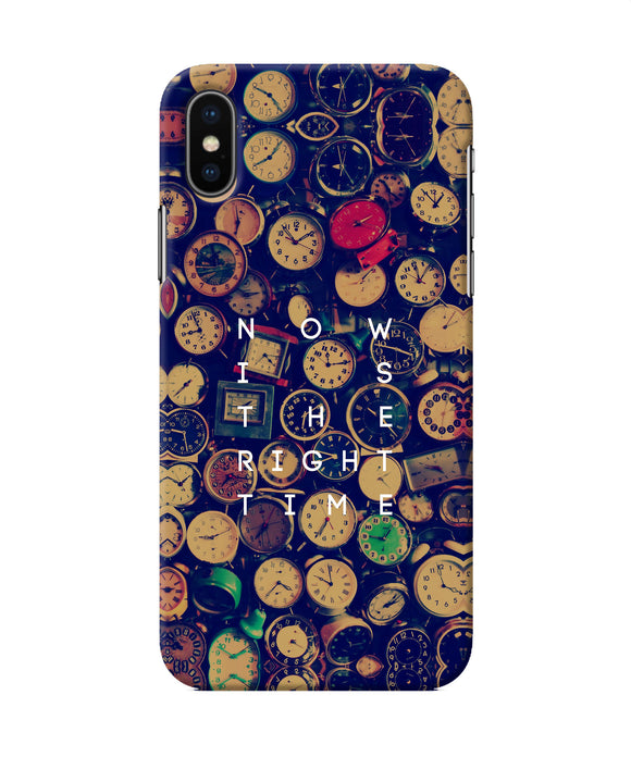 Now Is The Right Time Quote Iphone Xs Back Cover