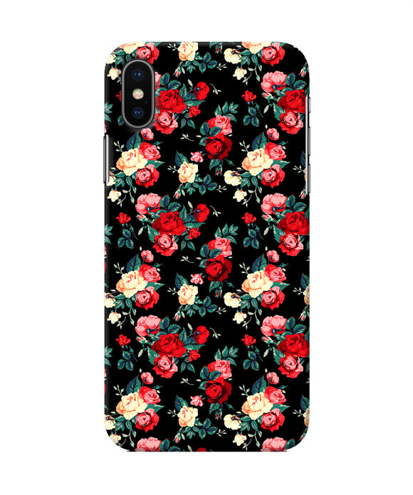 Rose Pattern Iphone Xs Back Cover