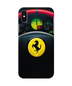 Ferrari Steeriing Wheel Iphone XS Real 4D Back Cover