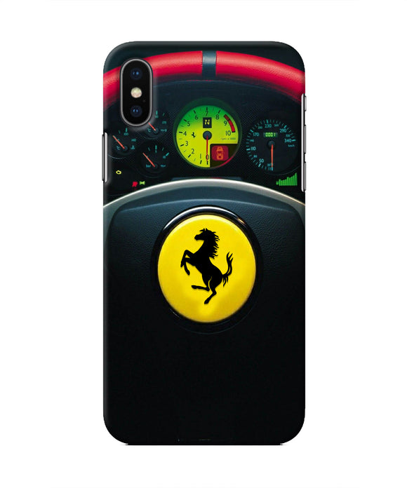 Ferrari Steeriing Wheel Iphone XS Real 4D Back Cover