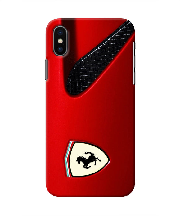 Ferrari Hood Iphone XS Real 4D Back Cover