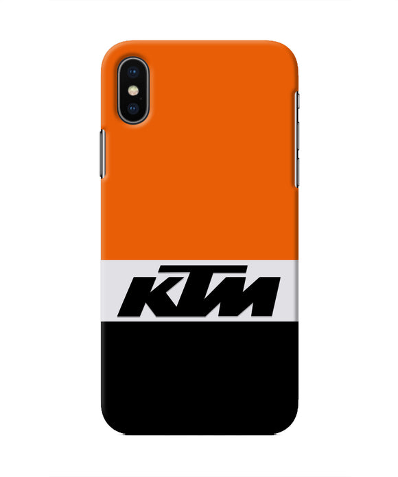 KTM Colorblock Iphone XS Real 4D Back Cover