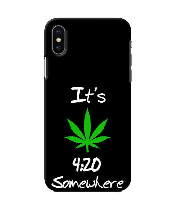 Weed Quote Iphone XS Real 4D Back Cover