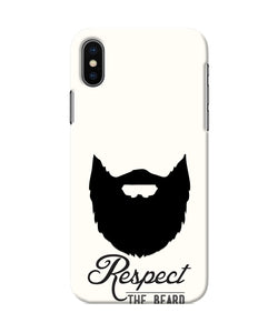 Respect the Beard Iphone XS Real 4D Back Cover