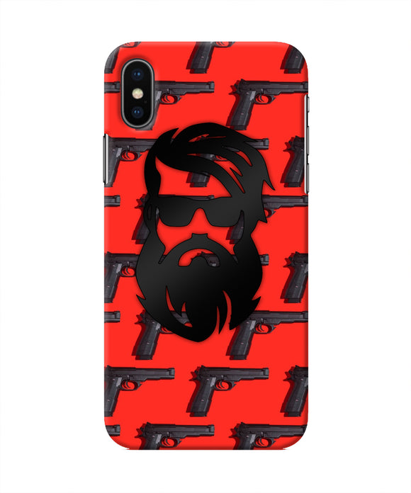 Rocky Bhai Beard Look iPhone XS Real 4D Back Cover