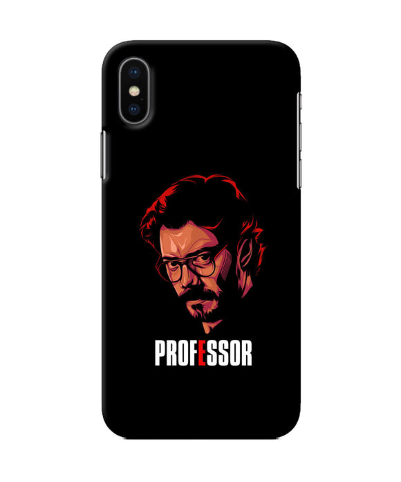 Money Heist Professor Sketch iPhone XS Back Cover