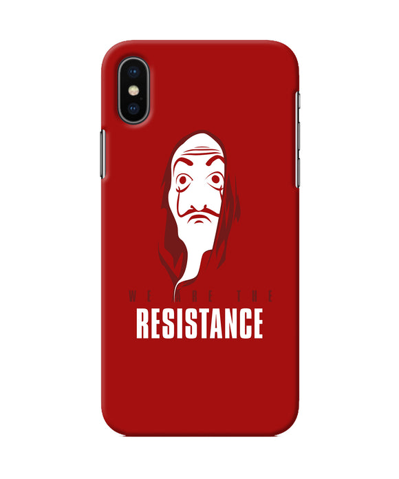 Money Heist Resistance Quote iPhone XS Back Cover