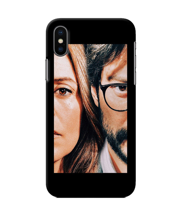 Money Heist Professor With Rachel iPhone XS Back Cover
