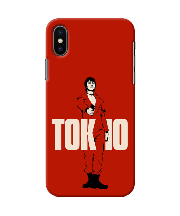 Money Heist Tokyo With Gun iPhone XS Back Cover