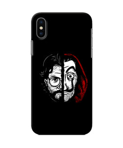 Money Heist Professor Mask Sketch iPhone XS Back Cover