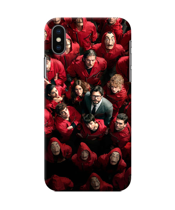 Money Heist Professor with Hostages iPhone XS Back Cover