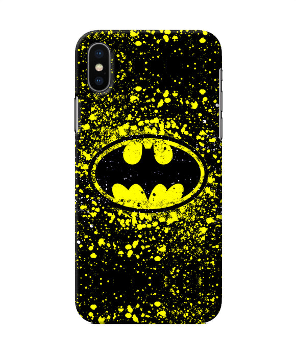 Batman Last Knight Print Yellow Iphone Xs Back Cover