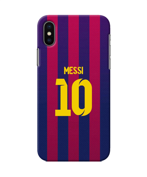Messi 10 Tshirt Iphone Xs Back Cover