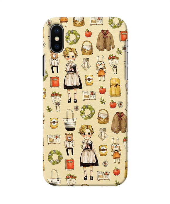 Canvas Girl Print Iphone Xs Back Cover