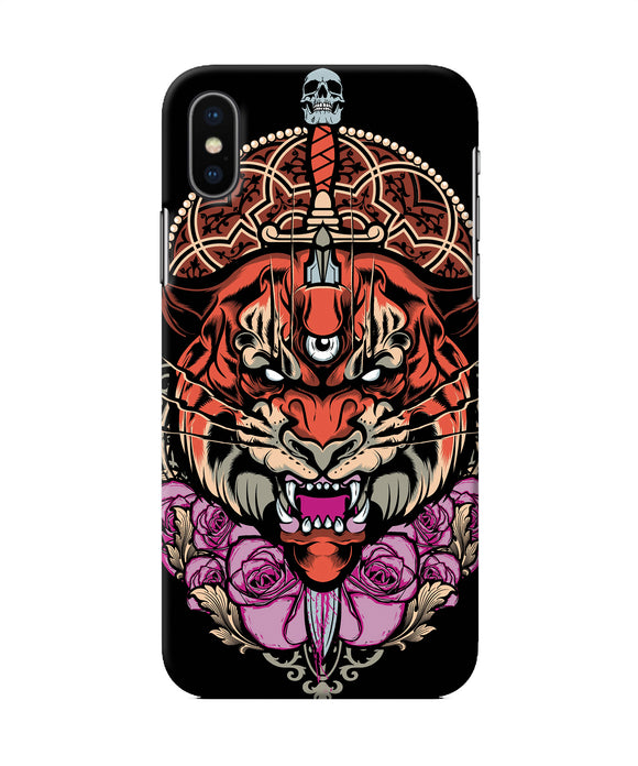 Abstract Tiger Iphone Xs Back Cover
