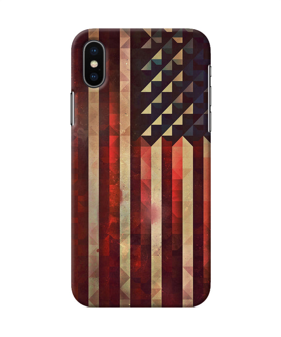 Vintage Us Flag Iphone Xs Back Cover