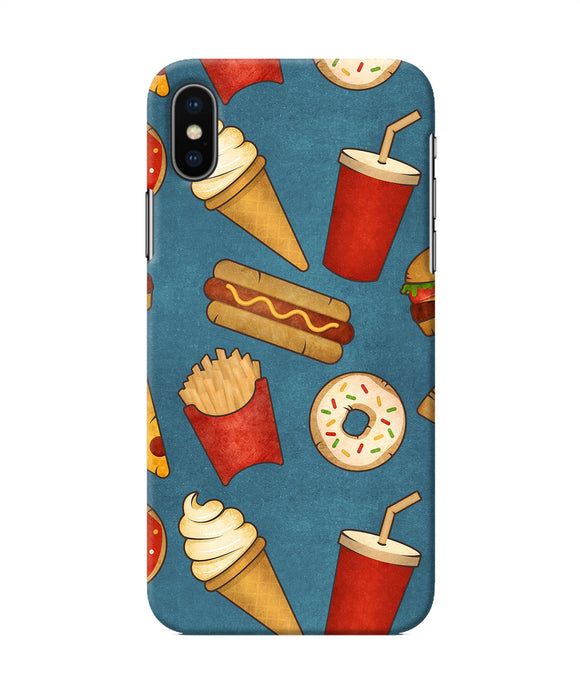 Abstract Food Print Iphone Xs Back Cover